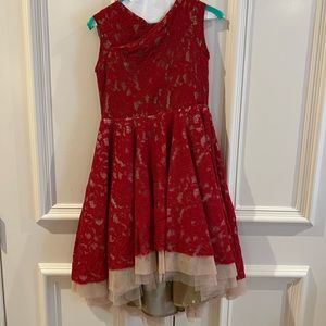 JoyFolie Hi Lo Dress Size 12 Red